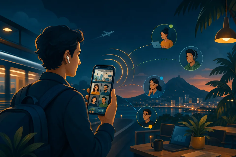 Illustration of Mobile Workforce in Kino Live