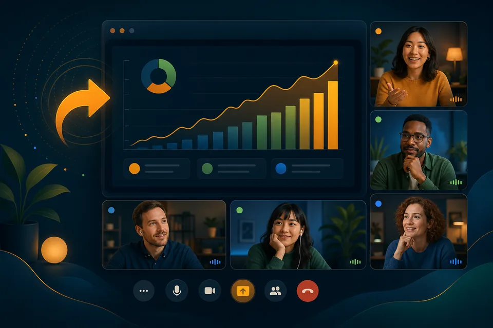 Illustration of Screen Sharing in Kino Live