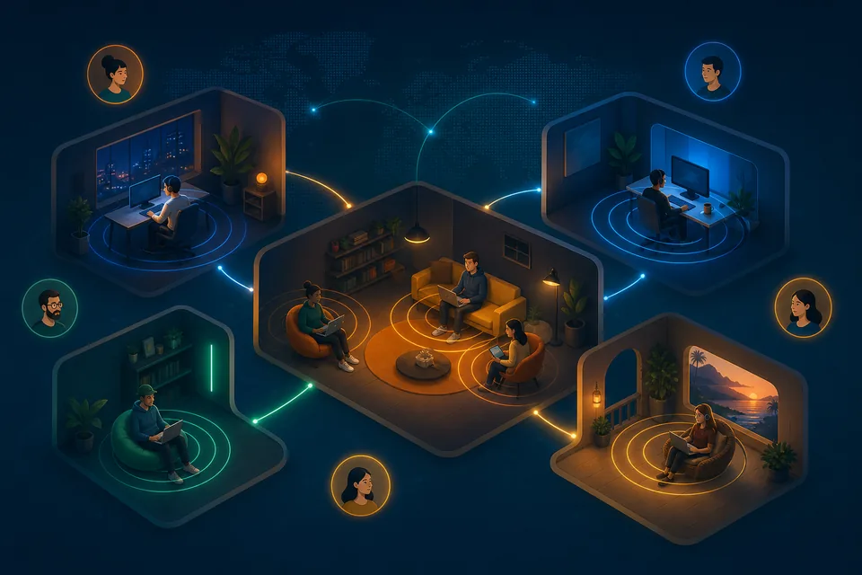 Illustration of Spatial Collaboration in Kino Live